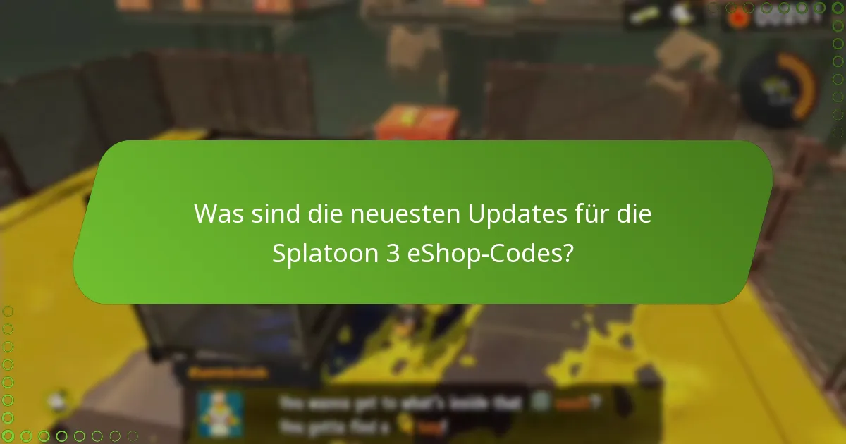Wie können Spieler eShop-Codes in Splatoon 3 einlösen?