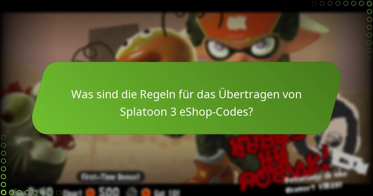 Wie kann ich Splatoon 3 eShop-Codes mit Freunden und Familie teilen?