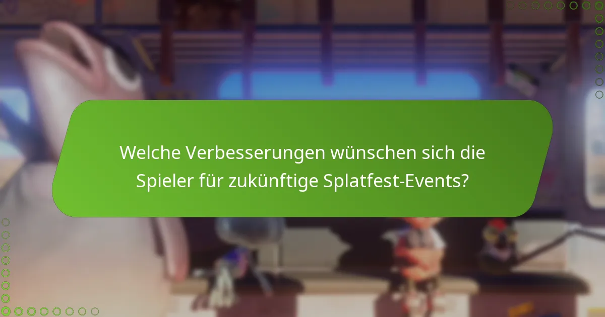 Welches Feedback hat die Community zu Splatfest gegeben?