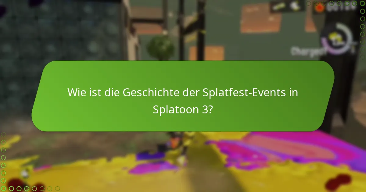 Wie vergleichen sich vergangene Splatfest-Events?