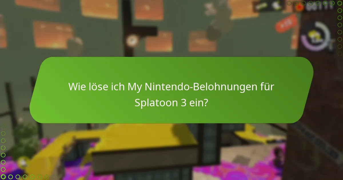 Wie vergleichen sich die Splatoon 3-Aktionen mit anderen My Nintendo-Angeboten?
